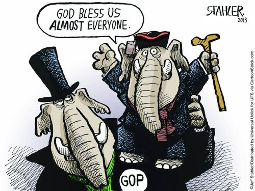 "God bless us almost everyone."