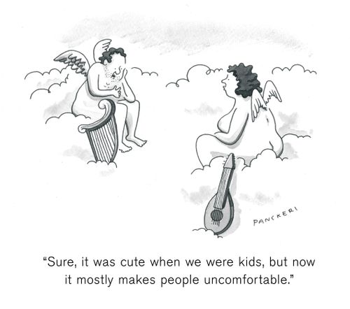 "Sure, it was cute when we were kids, but now it mostly makes people uncomfortable."
