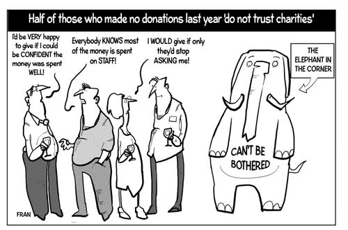 "I'd be very happy to give if I could be confident the money was spent well!"