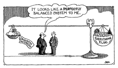 "It looks like a perfectly balanced system to me."