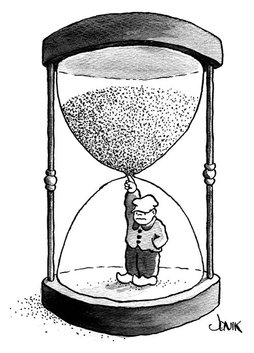 Little Dutch Boy in an Hourglass