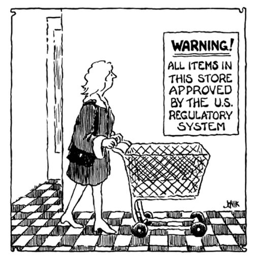 Warning! All items in this store approved by the U.S. regulatory system.