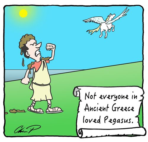 Not everyone in Ancient Greece loved Pegasus.