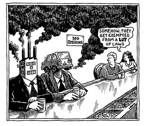 "Somehow, they get exempted from a lot of laws."