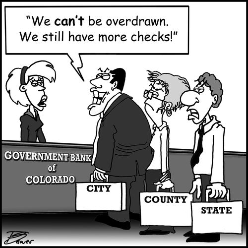 "We can't be overdrawn. We still have more checks!"