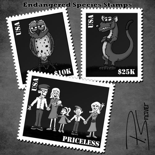 Endangered species stamps