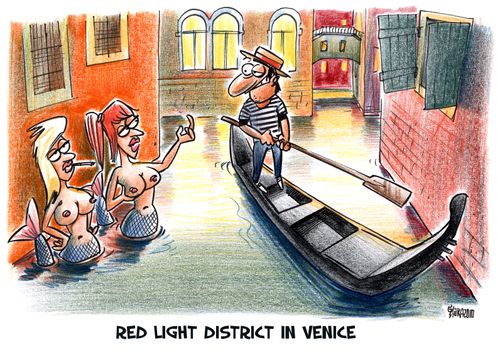 Red Light District in Venice