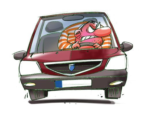 Angry driver