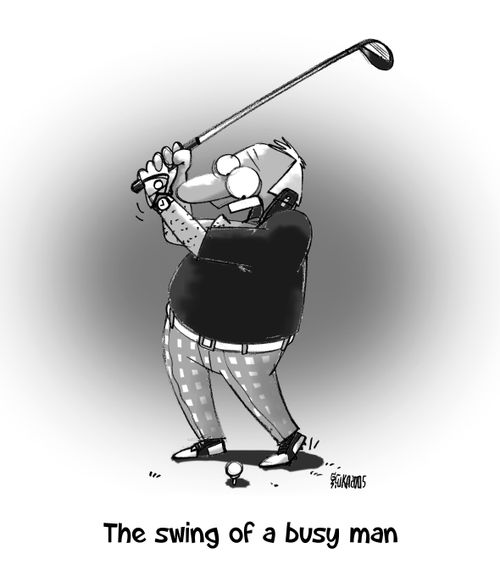 Busy man