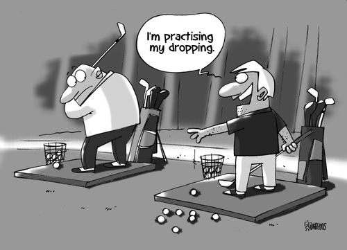 "I'm practising my dropping."