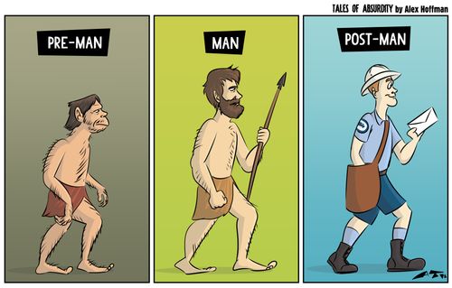 Pre-man, Man, Post-Man
