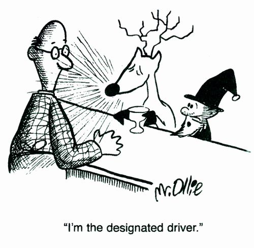"I'm the designated driver."