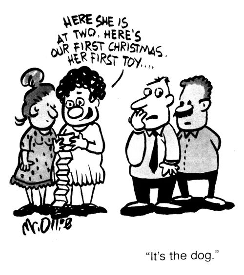 "It's the dog."