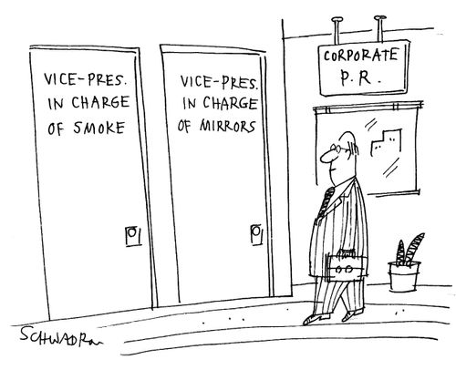 Vice President in Charge of Smoke and Vice President in Charge of Mirrors