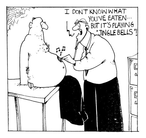 Amusing patients: Jingle Bells stomach tune