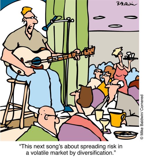 "This next song's about spreading risk in a volitile market by diversification"