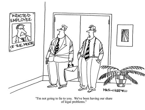 'I'm not going to lie to you. We've been having our share of legal problems.'