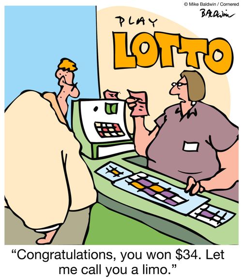 'Congratulations, you won $34.  Let me call you a limo.'