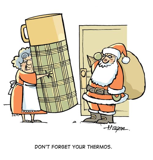 'Don't forget your thermos.'
