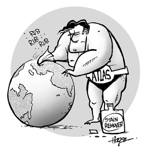 Atlas rubbing stains off world.