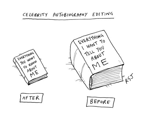 'Celebrity autobiography editing'