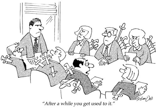 'After a while you get used to it.'