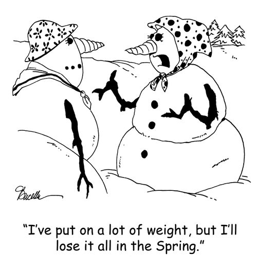 'I've put on a lot of weight, but I'll lose it all in the Spring.'