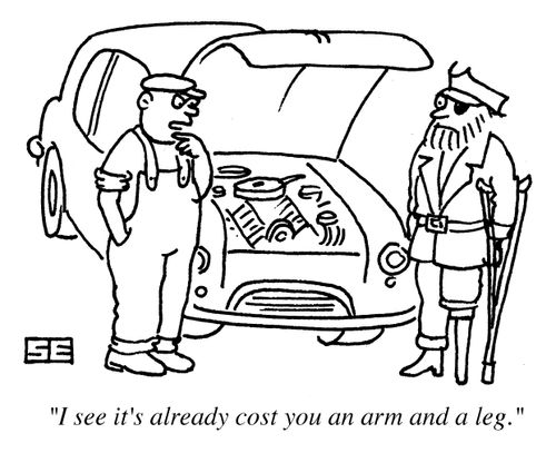 'I see it's already cost you an arm and a leg.'
