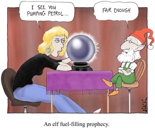 An elf fuel-filling prophecy.
