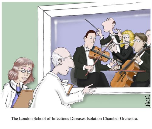 The London School of Infectious Diseases Isolation Chamber Orchestra.
