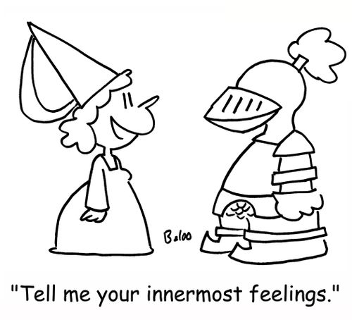 'Tell me your innermost feelings!'