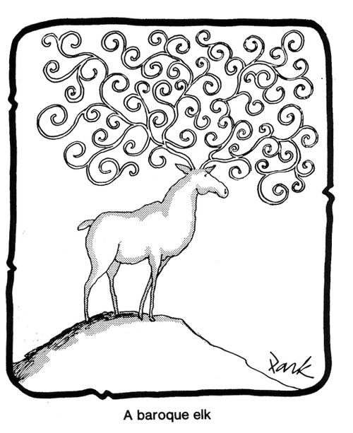 A baroque elk.