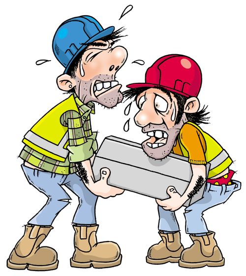 Workmen Lifting.