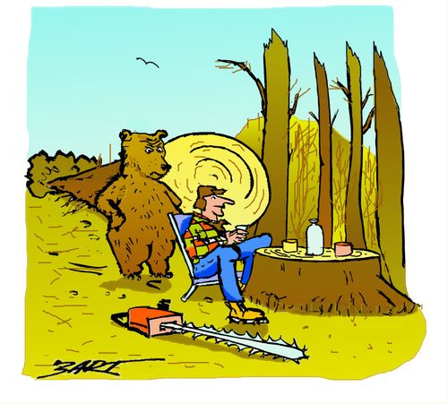 Bear vs. Lumberjack