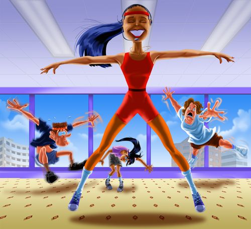 Aerobics Class.