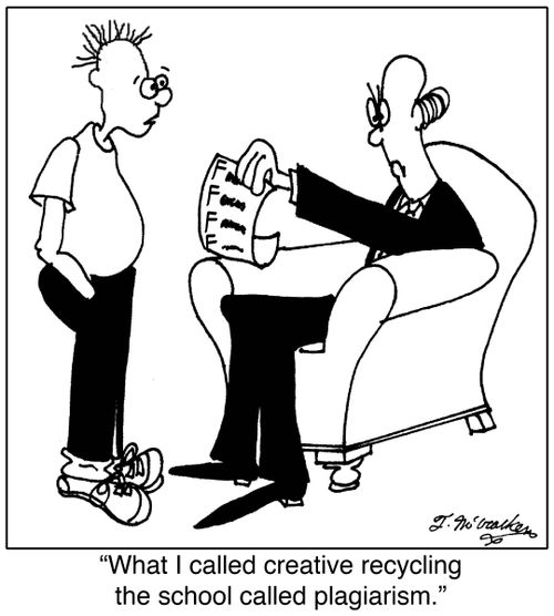 'What I called creative recycling the school called plagiarism.'