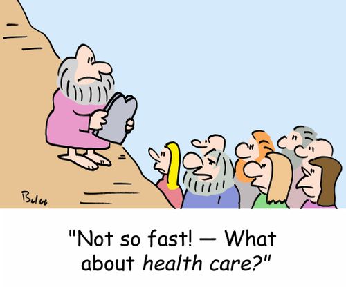 'Not so fast - What about health care?'