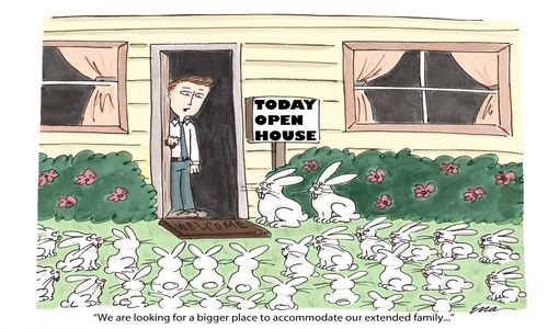 We are looking for a bigger place to accommodate our extended family