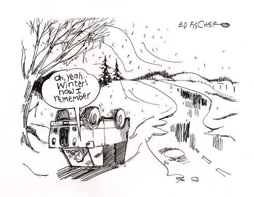 "Oh yeah...winter. Now I remember!"