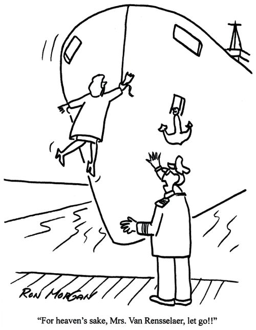 'For heaven's sake; Mrs Van Rensselaer, let go!'