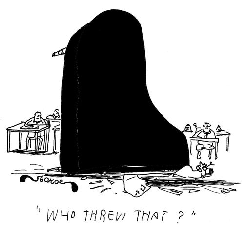'Who threw that?'