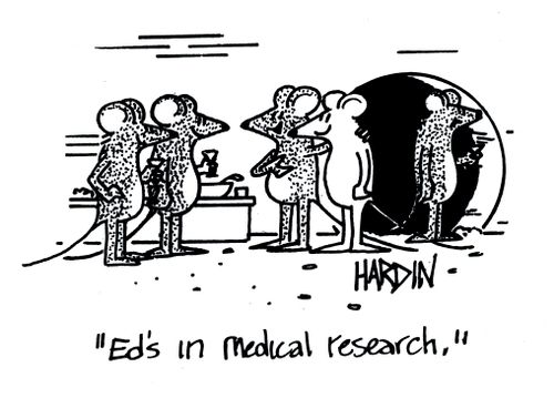 'Ed's in medical research.'