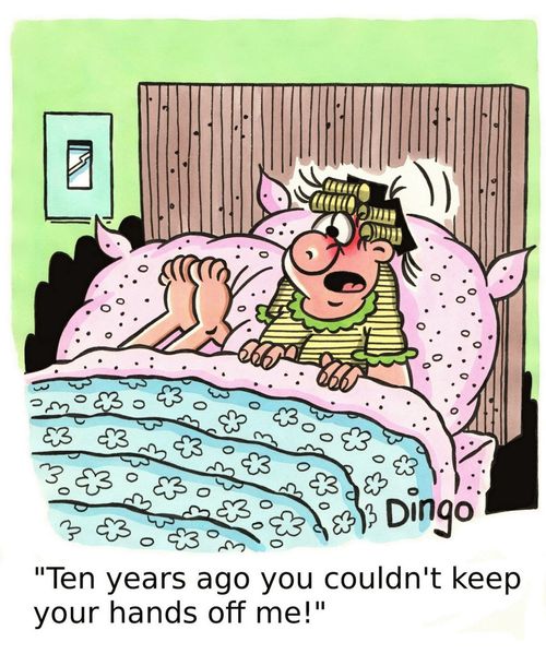 'Ten years ago you couldn't keep your hands off me!'