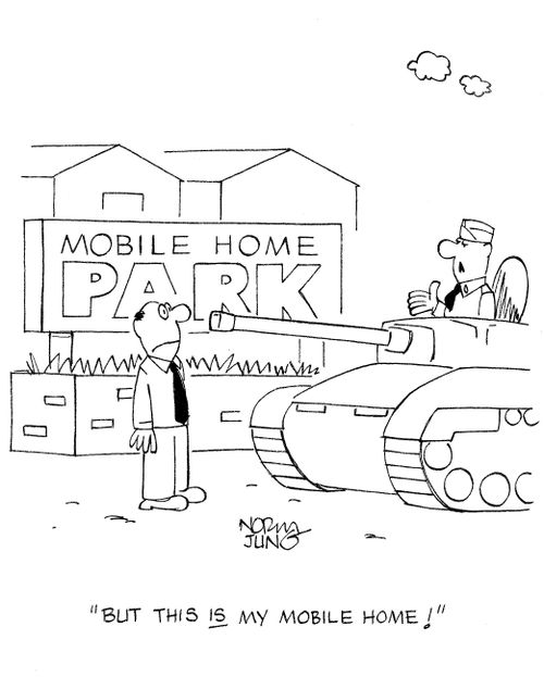 'But this IS my mobile home!'