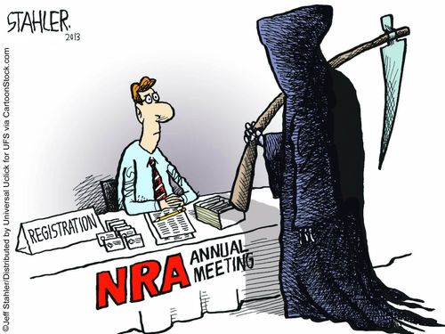 Grim Reaper joins the NRA