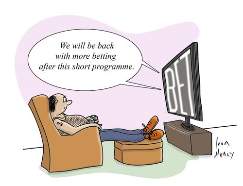 "We will be back with more betting after this short programme."