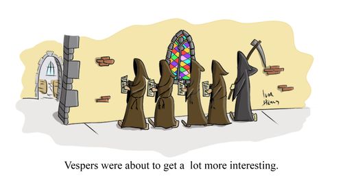 Vespers were about to get a lot more interesting.
