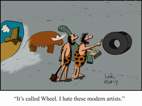 "It's called Wheel. I hate these modern artists."
