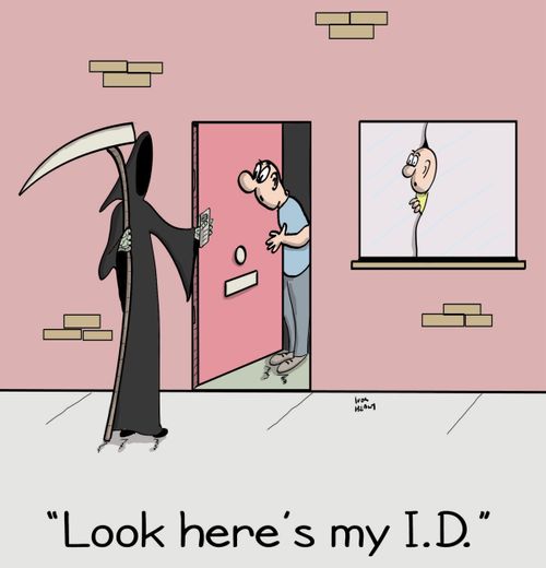 "Look here's my I.D."