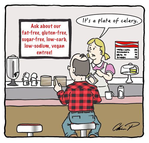 "It's a plate of celery."